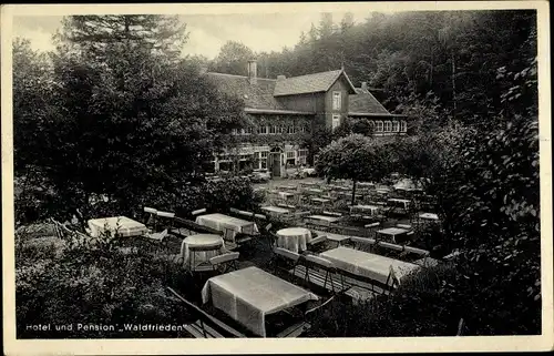 Ak Blankenburg im Harz, Hotel Waldfrieden