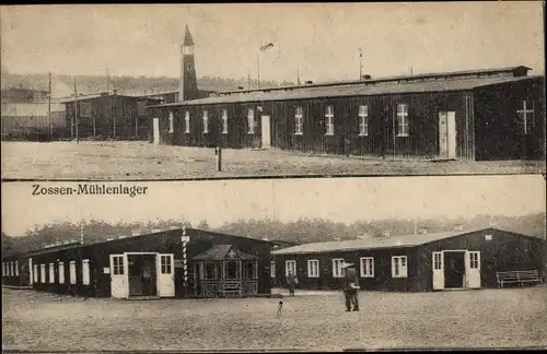 Ak Wünsdorf Zossen in Brandenburg, Truppenübungsplatz, Mühlenlager, Baracken