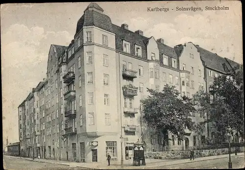 Ak Stockholm Schweden, Karlbergs, Solnavägen