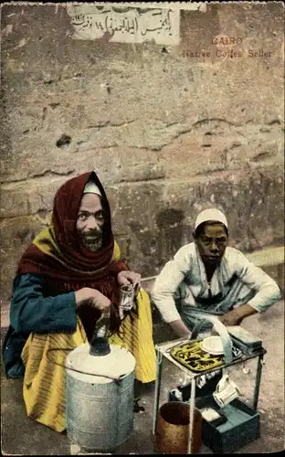 Ak Cairo Kairo Ägypten, Kaffeeverkäufer