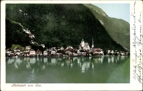 Ak Hallstatt im Salzkammergut Oberösterreich, Gesamtansicht