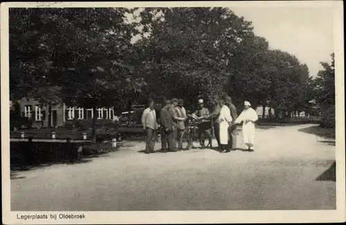 Ak Oldebroek Gelderland, Heeresstation