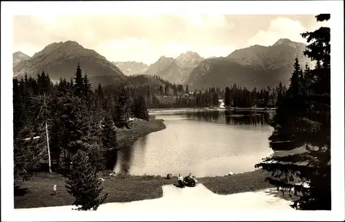 Ak Stará Lesná Vysoke Tatry Hohe Tatra Slowakei, Zelené Pleso, Zöld tó, Grüner See