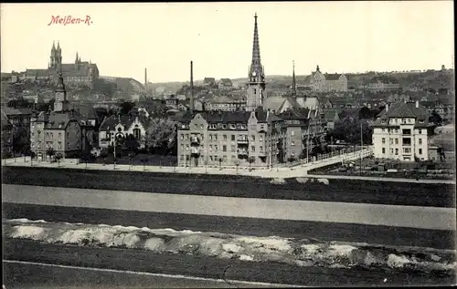 Ak Meißen an der Elbe, Stadtpanorama