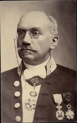 Foto Ak Preußischer Politiker Karl von Thielen, Portrait, Orden