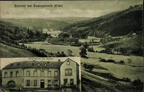 Ak Eisenschmitt in der Eifel, Salmtal, Hotel Müller