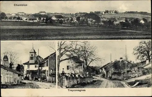 Ak Treycovagnes Chamblon Kanton Waadt, Stadtansichten