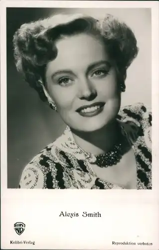 Ak Schauspielerin Alexis Smith, Portrait