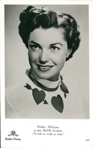Ak Schauspielerin Esther Williams, Portrait, Film Du bist so leicht zu lieben