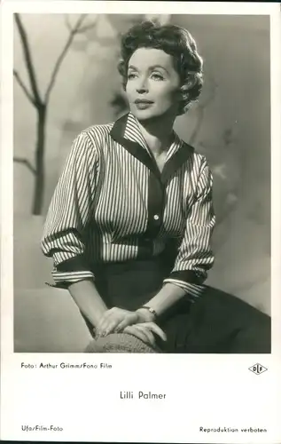 Ak Schauspielerin Lilli Palmer, Portrait