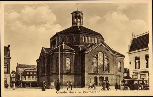 Ak Purmerend Nordholland Niederlande, Große Kirche