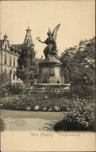 Ak Gera in Thüringen, Kriegerdenkmal