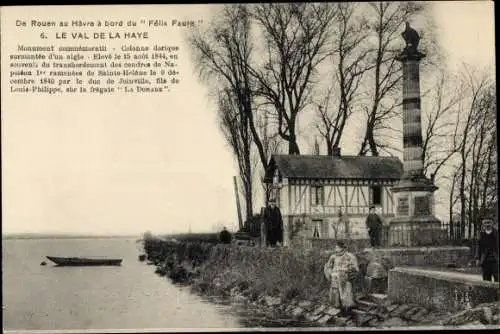 Ak Val de la Haye Seine Maritime, Von Rouen nach Le Havre an Bord der Felix Faure