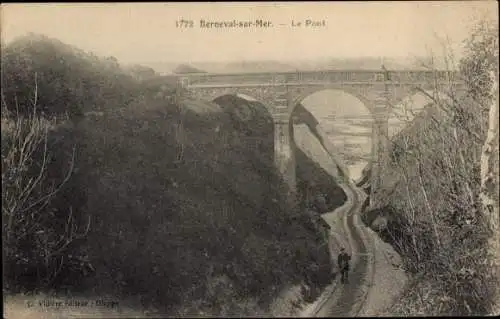 Ak Berneval le Grand Petit Caux Seine Maritime, Brücke