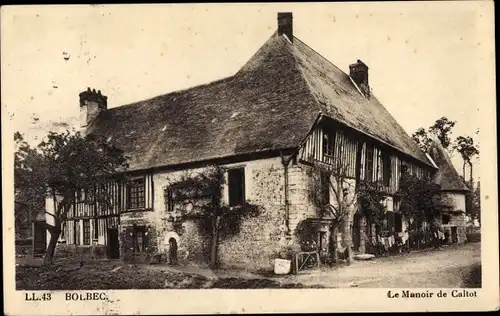 Ak Bolbec Seine Maritime, Das Herrenhaus von Caltot