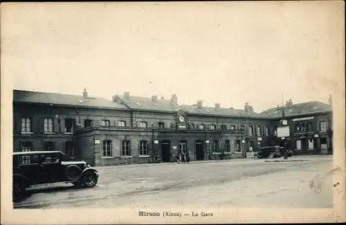 Ak Hirson Aisne, Die Station