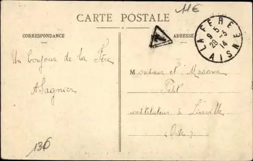 Ak La Fère Aisne, Rue de la Place des Marches