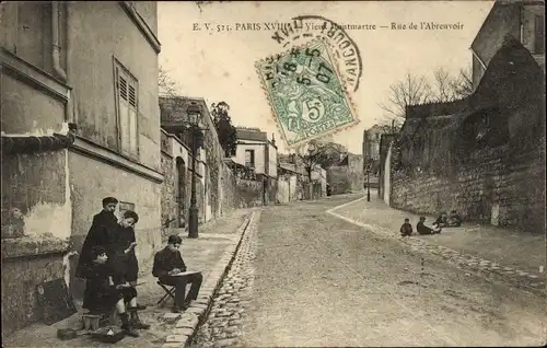 Ak Paris XVIII. Bezirk Buttes-Montmartre, Rue de la Abreuvoir