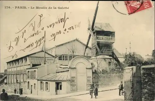 Ak Paris XVIII. Bezirk Buttes-Montmartre, Le Moulin de la Galette