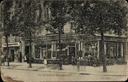 Ak Paris XII Reuilly, im General Daumesnil, Café