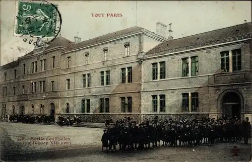 Ak Paris XII Reuilly, Rue Bignon, Schule