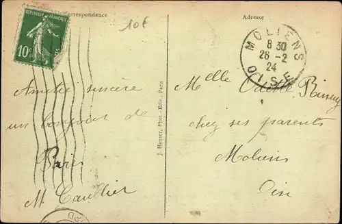 Ak Paris XI, Winterzirkus