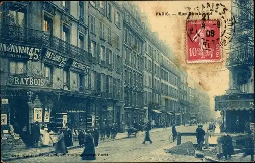 Ak Paris XI, Rue Oberkampf