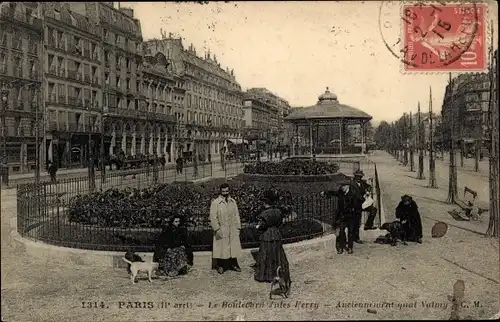 Ak Paris XI, Boulevard Jules Ferry
