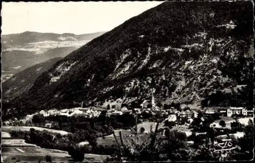 Ak Valserres Hautes Alpes, Vue generale, Vallee de l'Avance, Gebirge