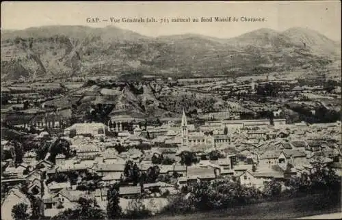 Ak Gap Hautes Alpes, Vue generale au fond Massif de Charance
