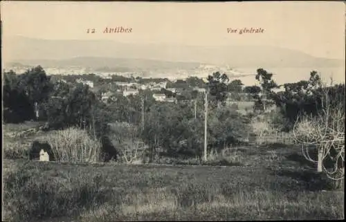 Ak Antibes Alpes Maritimes, Vue generale