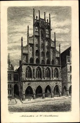 Ak Münster in Westfalen, Rathaus