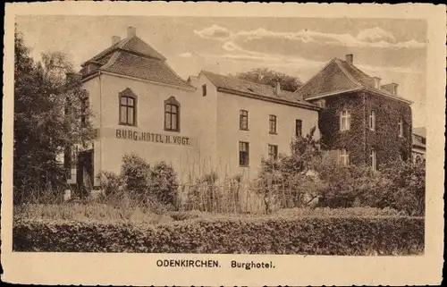 Ak Odenkirchen Mönchengladbach am Niederrhein, Burghotel