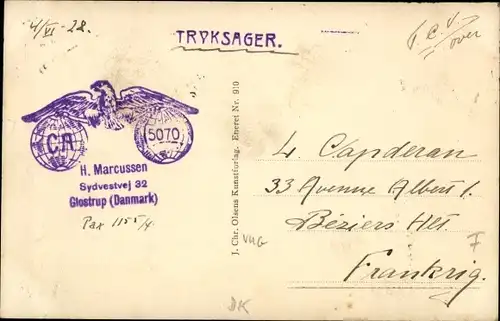 Ak Glostrup Dänemark, Landmandsbanken