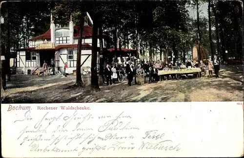 Ak Bochum im Ruhrgebiet, Rechener Waldschenke