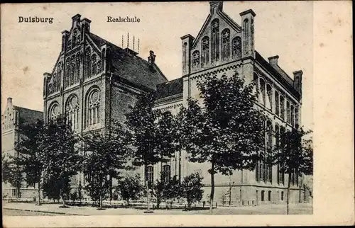 Ak Duisburg im Ruhrgebiet, Realschule