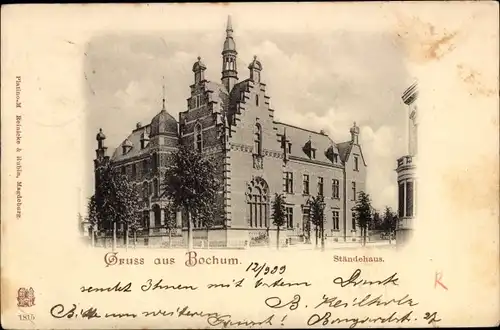 Ak Bochum im Ruhrgebiet, Ständehaus