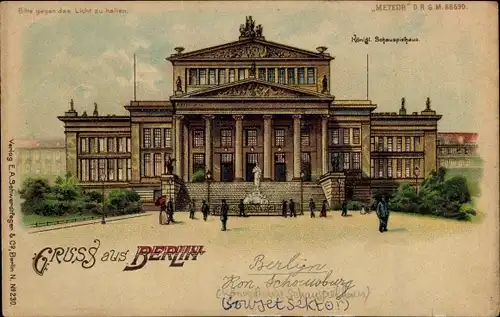 Halt gegen das Licht Litho Berlin Mitte, Königliches Schauspielhaus