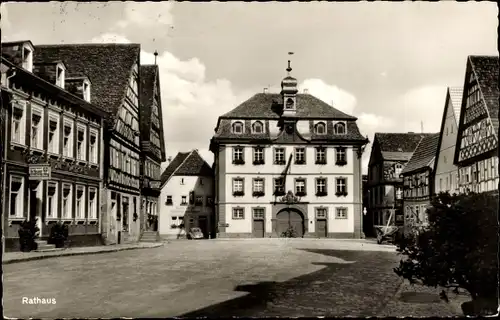 Ak Röttingen an der Tauber Unterfranken, Rathaus