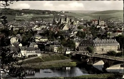 Ak Trier an der Mosel, Blick vom Weißhaus, Kaiser-Wilhelm-Brücke