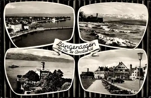 Ak Langenargen am Bodensee, Panorama, Teilansichten