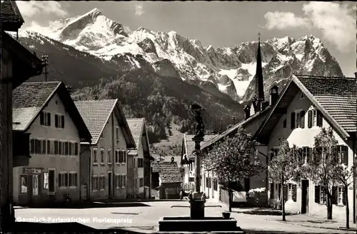 Ak Garmisch Partenkirchen in Oberbayern, Floriansplatz