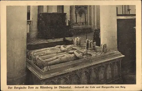 Ak Altenberg Odenthal Bergisches Land, Dom, Dhünntal, Gerhard I., Margarethe von Berg, Grab