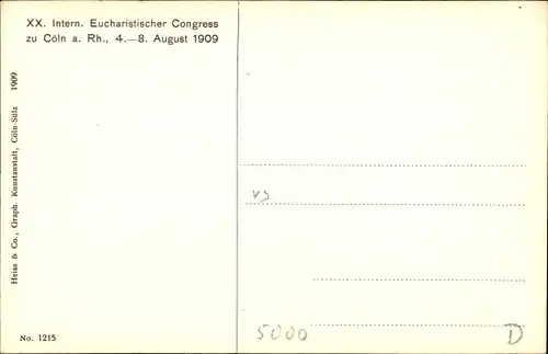 Ak Köln am Rhein, Dom, Ausgang, Prozession 1909