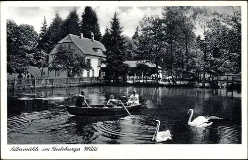 Ak Leopoldstal Horn Bad Meinberg im Kreis Lippe, Waldgaststätte Silbermühle