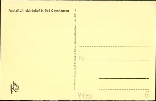 Ak Wittekindshof Bad Oyenhausen, Altes Haus