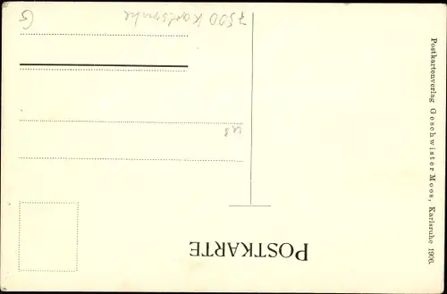 Künstler Ak Vermenschlichter Frosch mit Schriftrolle 1906