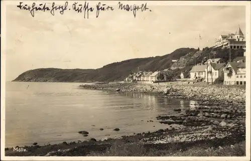 Ak Mölle Schweden, Strandidyll, Häuser