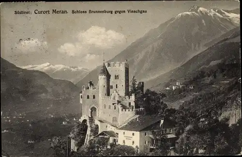 Ak Meran Merano Südtirol, Schloss Brunnenberg, Vinschgau
