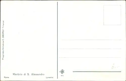 Künstler Ak Loverini, Martirio di S. Alessandro